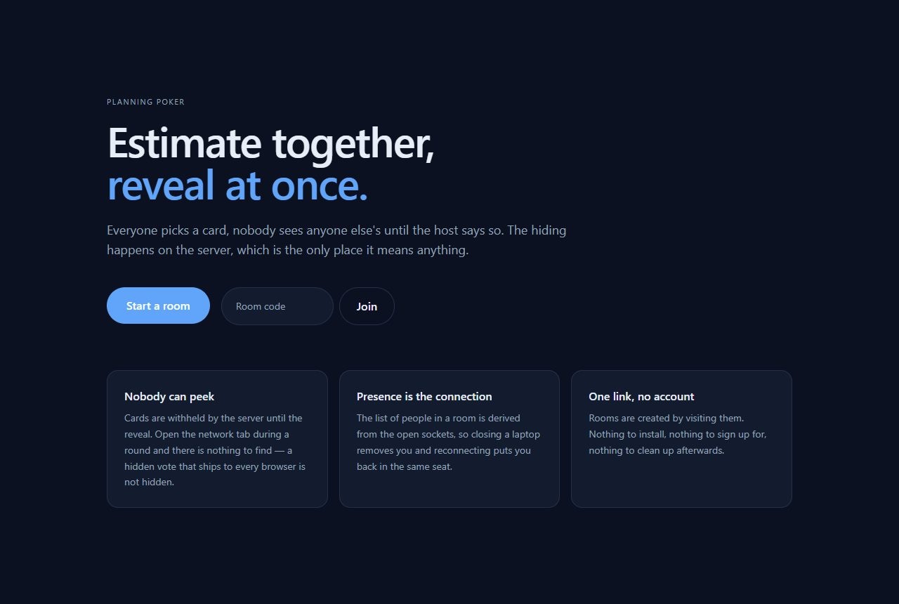 The landing page